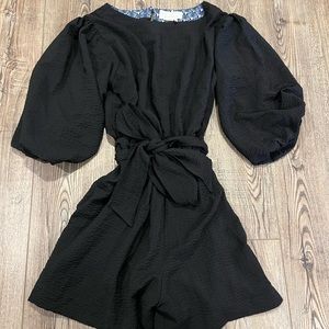 Anthropologie black romper size XS